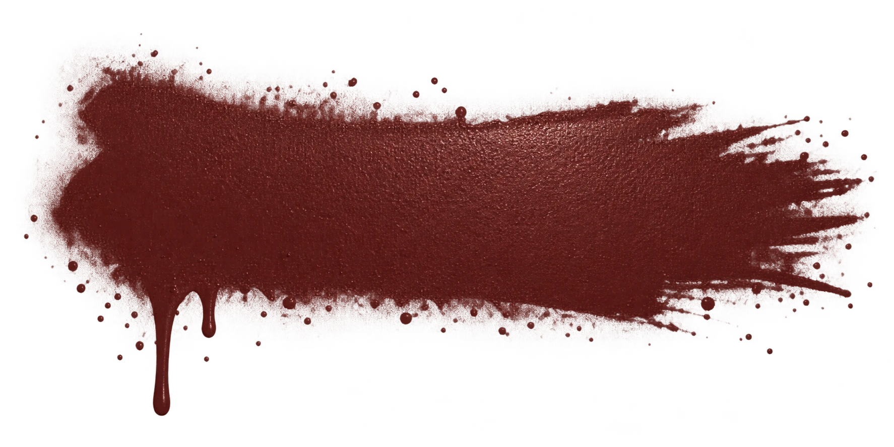 Oxblood paint smear