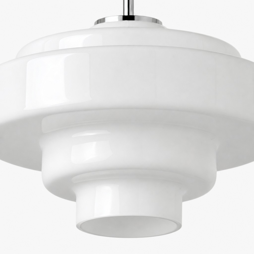Koloro layered rounded glass lampshade detail